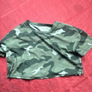 Old Navy Active Breathe On Boys Camouflage Short Sleeve T-Shirt L (10-12)